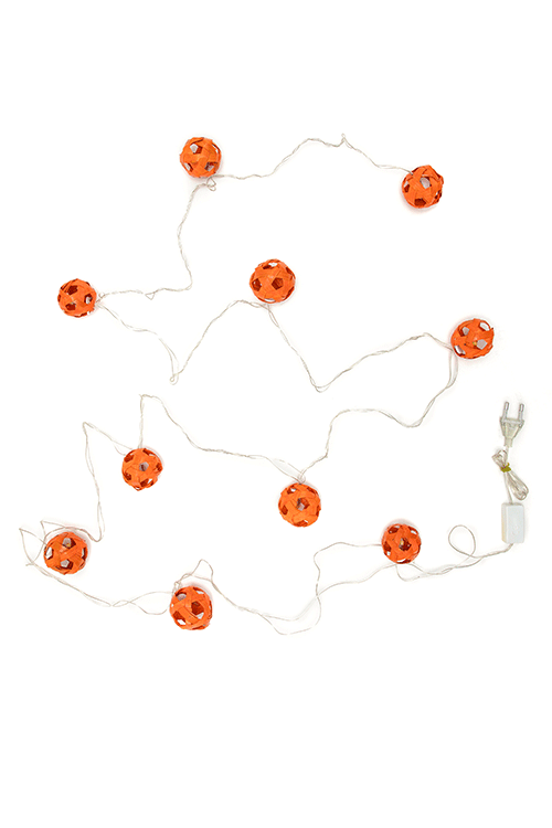 Greenkraft Star Full Moon Handcrafted bamboo Orange String Light