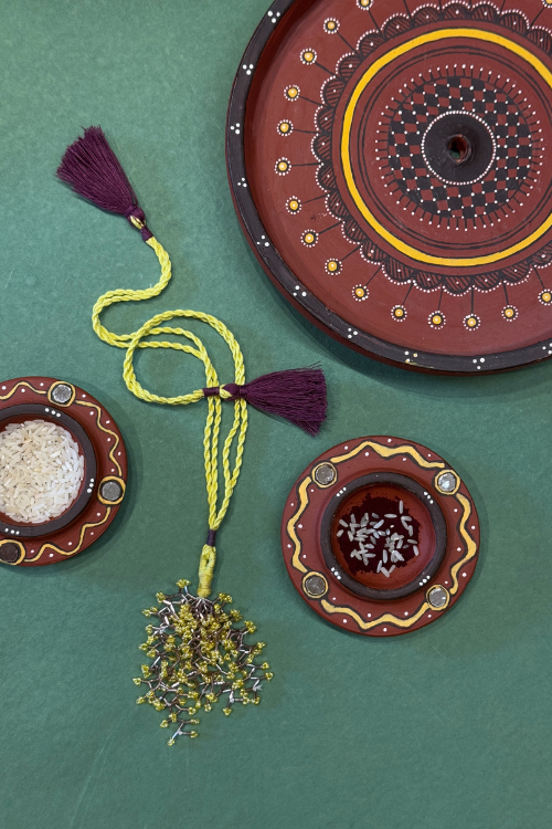 Antarang - Yellow Corel Bhabhi Rakhi