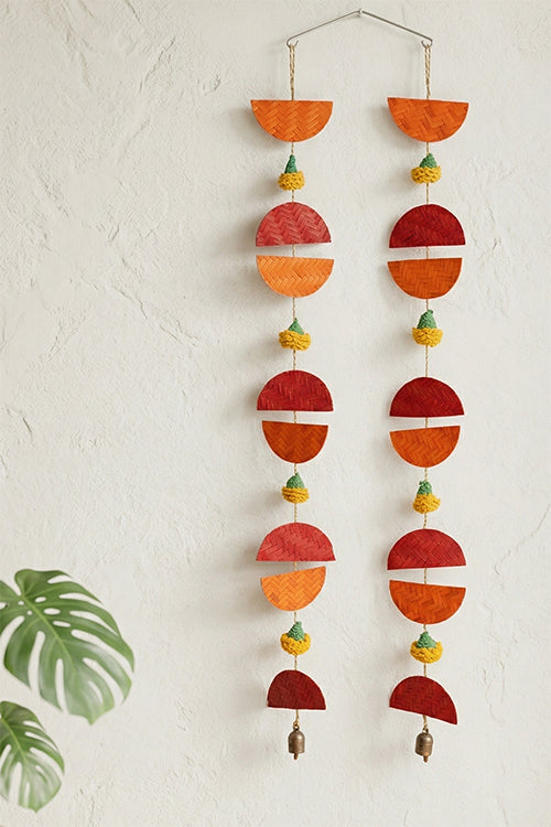 Greenkraft Aarunya Handcrafted Bamboo Streamer - Set Of 2