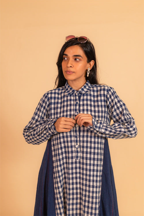 Moralfibre Side Kali Long Shirt Dress From "Shapes Collection"