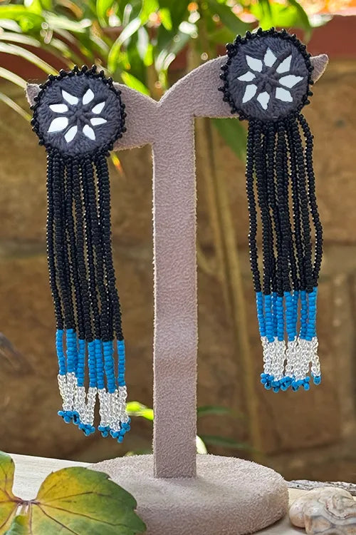 Antarang- Jil-Mil Earrings- Dark Grey