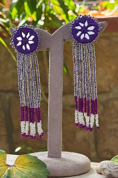 Antarang- Jil-Mil Earrings- Violet