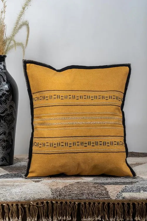 Craftroots Rust Handcrafted & Handwoven Artisan Cushion Cover Set Of 2