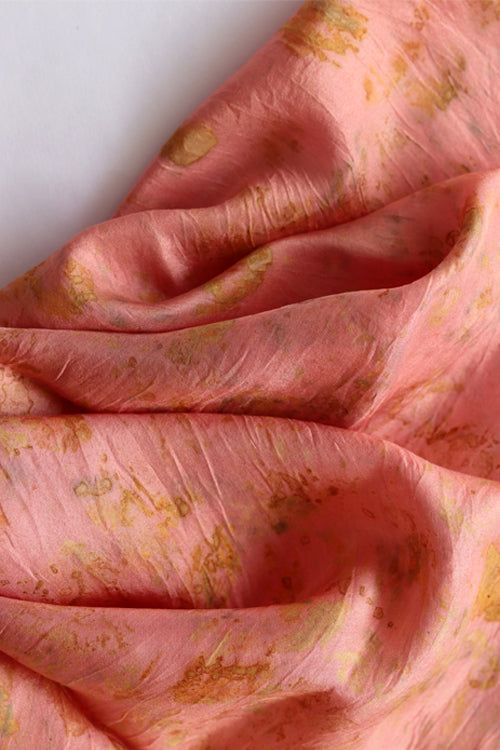 Mulya "Peoli" Eco Printed Habutai Silk Yardage