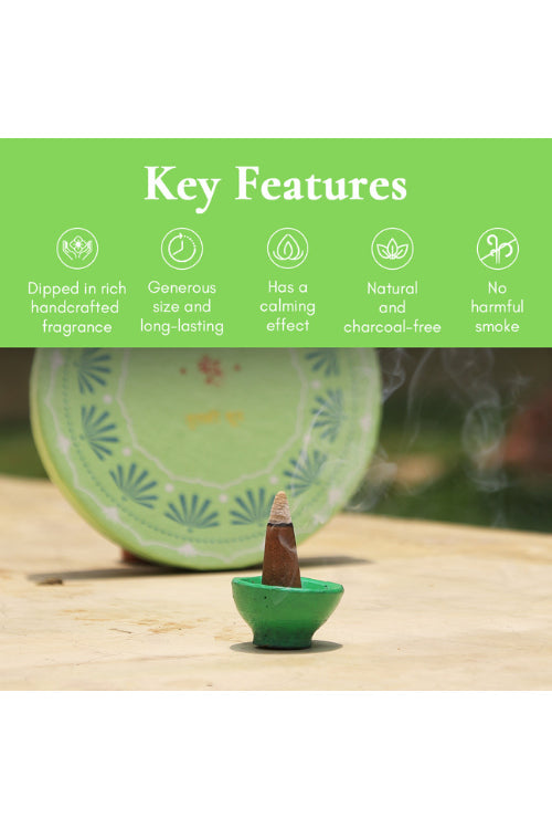 Boond Fragrances Tulsi Dhoop - Pure Holy Basil Incense Cones