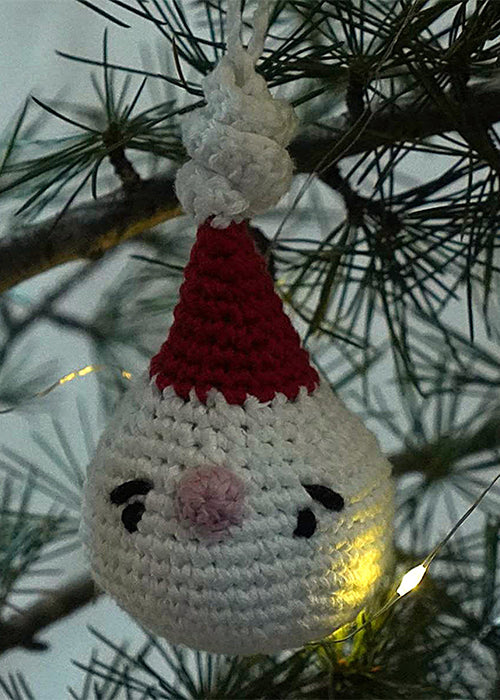 Himalayan Blooms Handmade Crochet Christmas Ornaments Set of 4