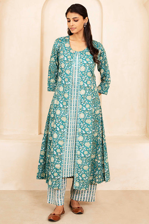 Shuddhi Teal 3 Piece Set