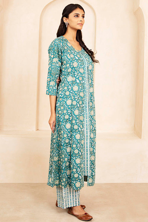 Shuddhi Teal 3 Piece Set
