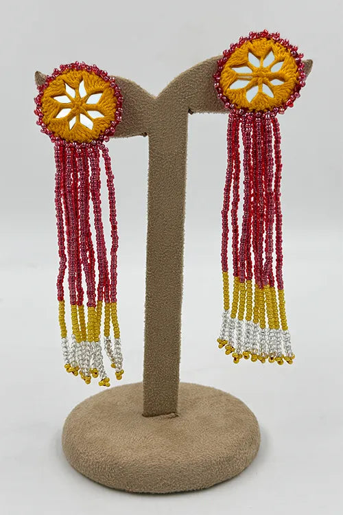 Antarang- Jil-Mil Earrings- Yellow