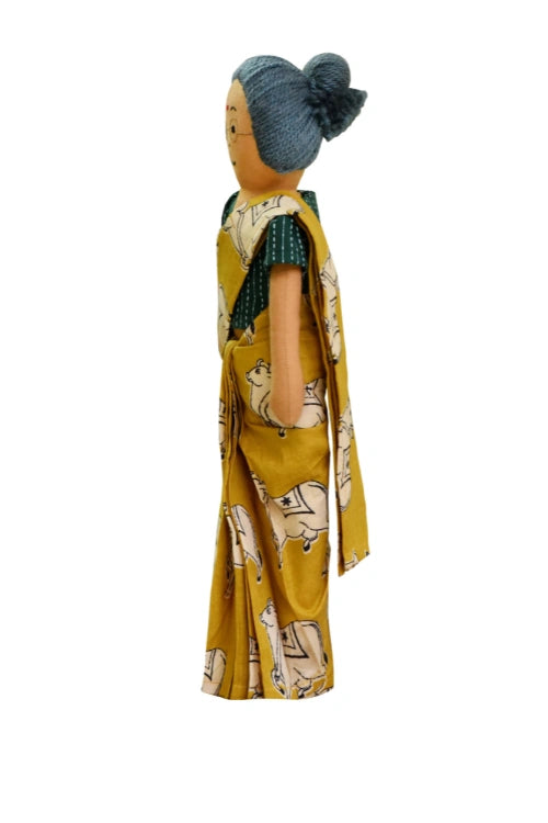 The Good Doll Nilah'S Paati 12 Inch Girl Doll Yellow Saree