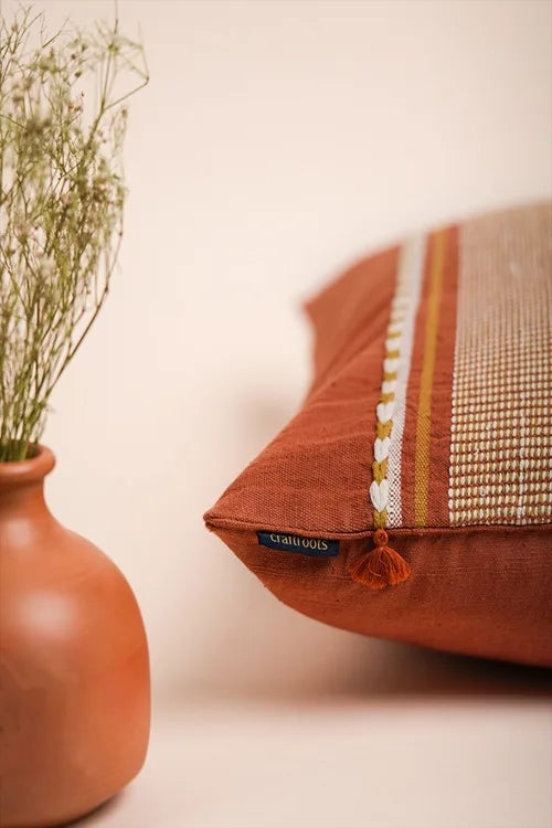 Craftroots Dashesh Kala Cotton Cushion Cover