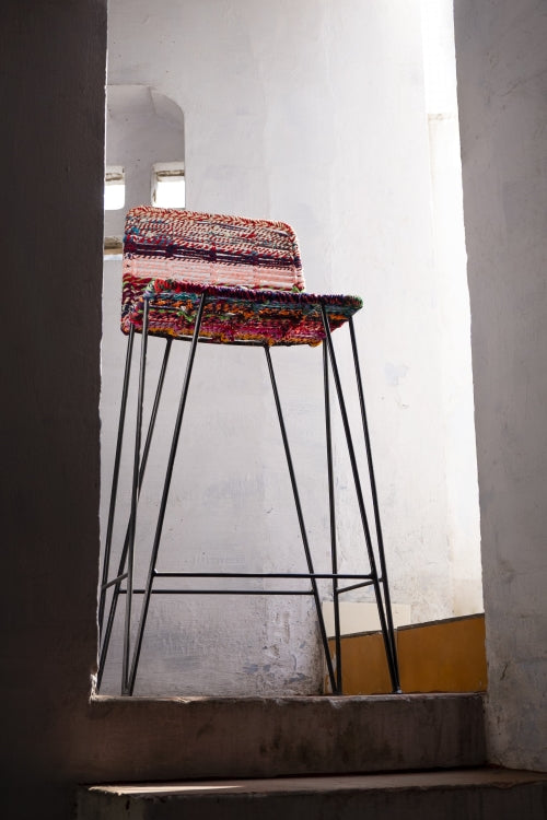 Sirohi Seher Textile Waste Bar Stool – Okhaistore