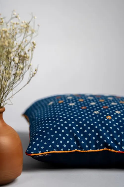 Craftroots Artisan Made Lazy Polka Dots Cushion Cover