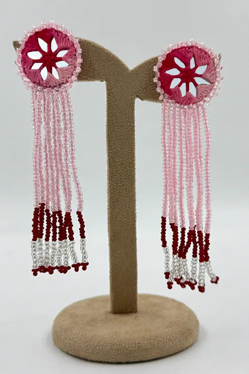 Antarang- Jil-Mil Earrings- Shaded Pink