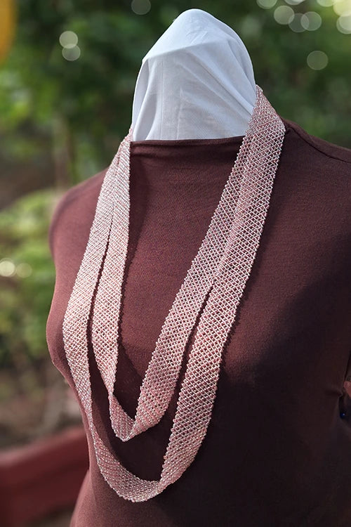 Antarang- Bead Work- Radhika Gulabi Haar [Long Nekpiece]