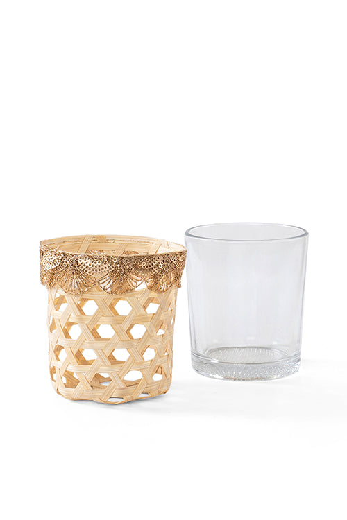 Greenkraft Deepam Handcrafted Bamboo Tealight - Set Of 2