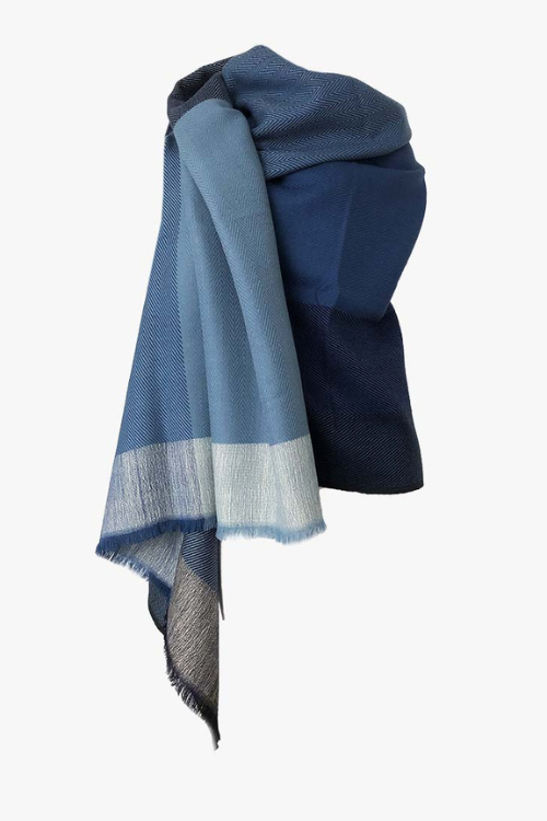 Fifth Origins Versatile Handwoven Cape/ Poncho Infinity Denim