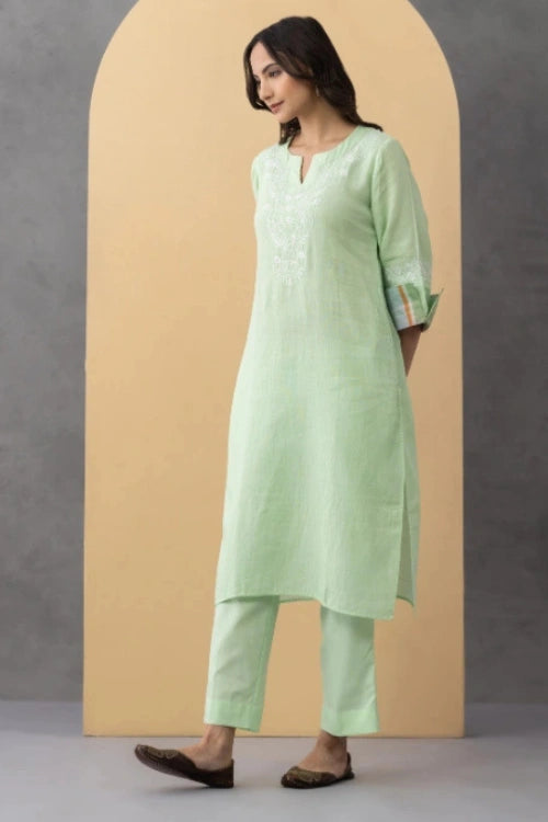 Phae Rose Co-Ord Set In Cotton Crinkle