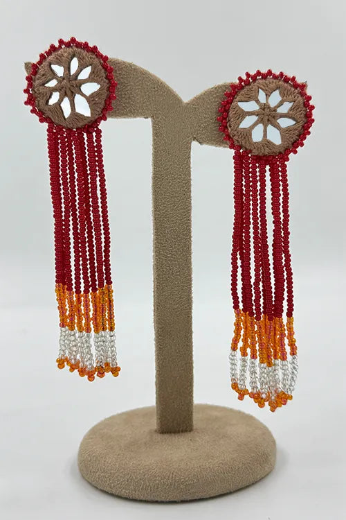 Antarang- Jil-Mil Earrings- Light Brown