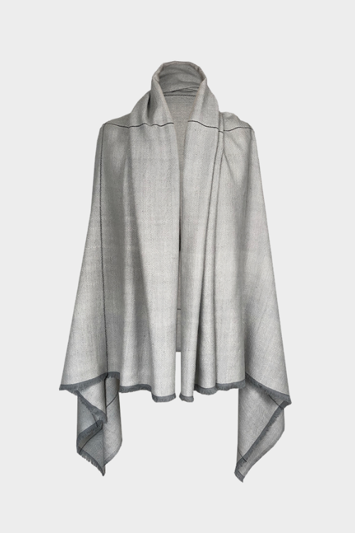 Fifth Origins Versatile Handwoven Cape/ Poncho Infinity Silver