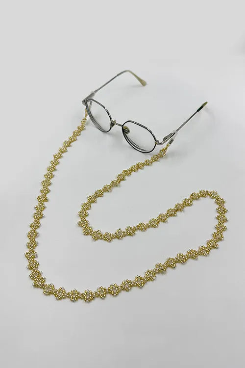 Antarang- Swarn & Neelshwet Chashma Dori- Ekrekha & Heerakriti Bead Work -Set Of 2