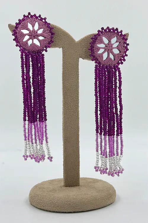 Antarang- Jil-Mil Earrings- Purple