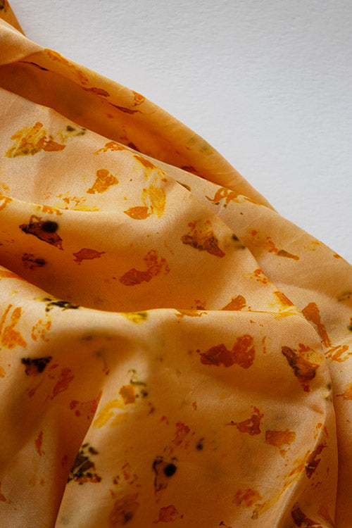 Mulya "KASH" Eco Printed Habutai Silk Yardage