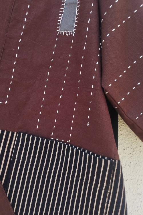 Patch Over Patch Cocoa Brown Jacket