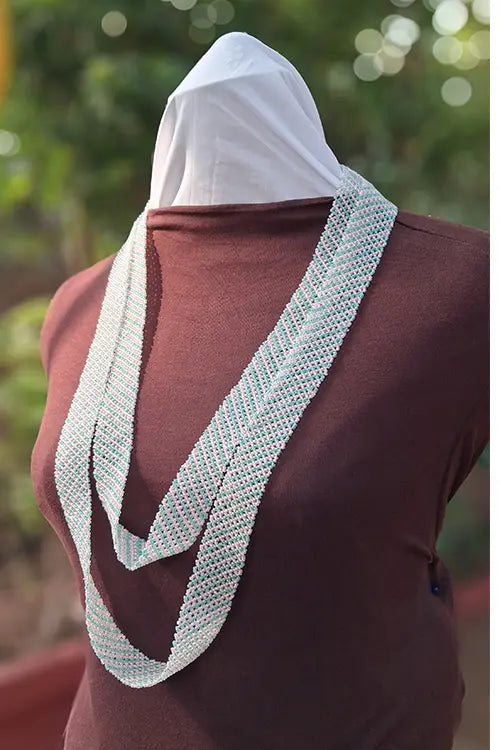 Antarang- Bead Work- Radhika Ambari Gulabi Haar [Long Nekpiece]