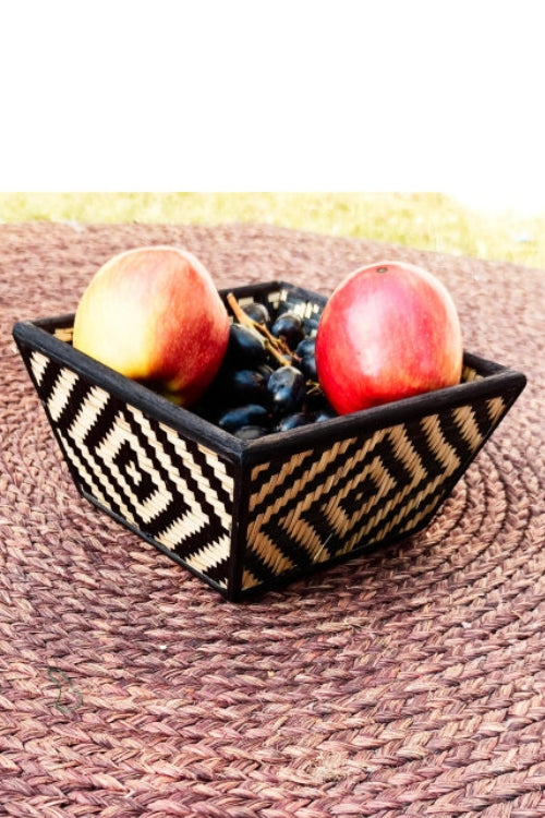 Kadam Haat Handmade Bamboo Fruit Basket – Small