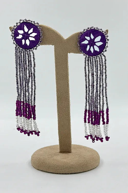 Antarang- Jil-Mil Earrings- Violet