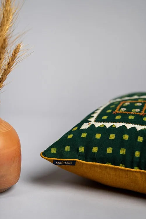 Craftroots Block Printed Khidki Cushion Cover