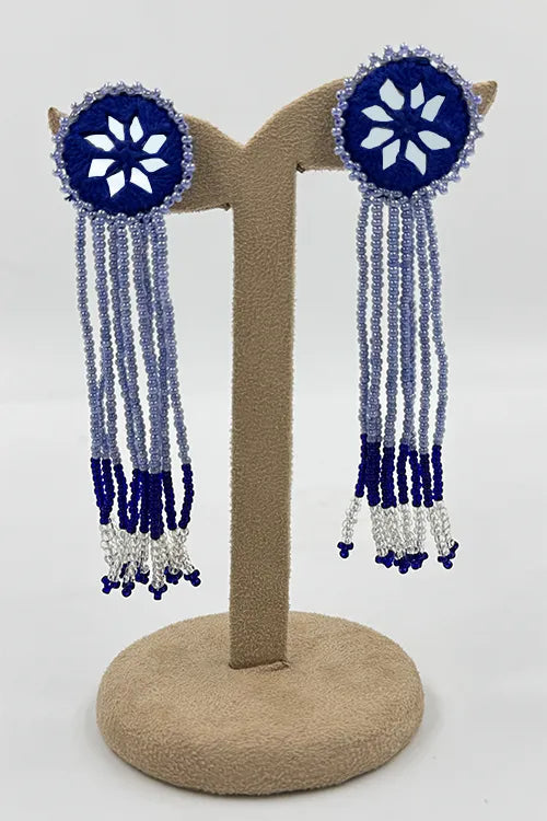 Antarang- Jil-Mil Earrings- Navy Blue