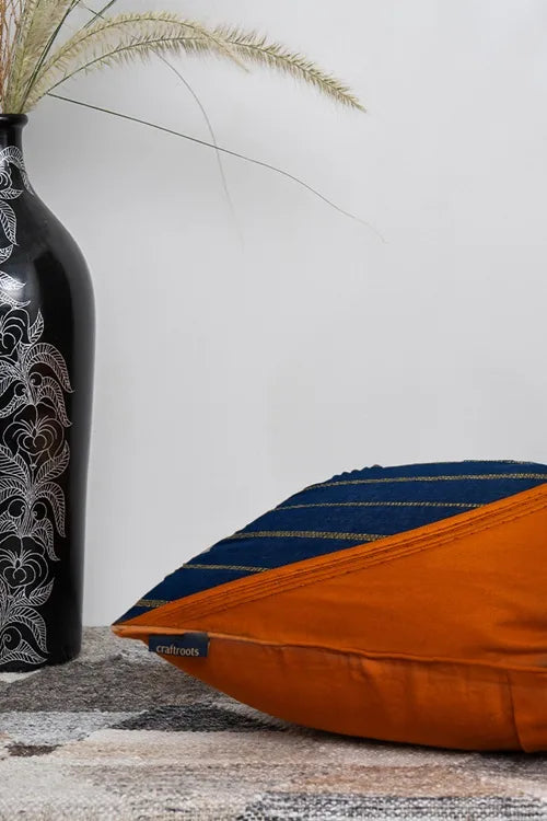 Craftroots Two Tone Bhujodi Cushion Cover