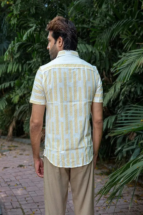Craftroots Hand-Block Printed Cotton Shirt