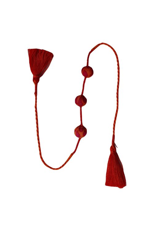 Antarang  (Set Of 2)  Kesari Potli Bhai Rakhi, 100% Cotton, Made By Divyang Rural Women