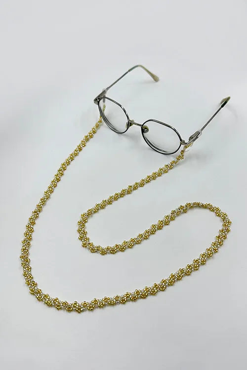 Antarang- Swarn & Neelshwet Chashma Dori- Ekdhara & Pushpakriti Bead Work -Set Of 2
