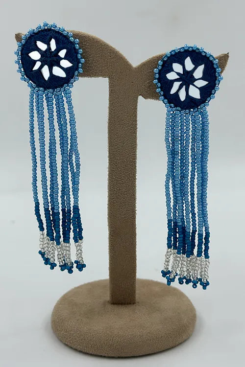 Antarang- Jil-Mil Earrings- Royal Blue