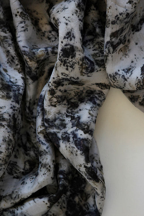 Mulya "KAKLI" Eco Printed Habutai Silk Yardage
