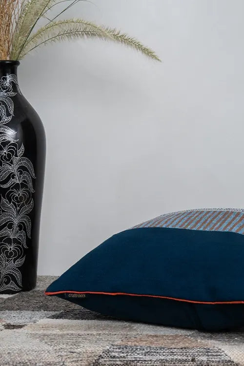 Craftroots Hand Block Printed Cotton Cushion Cover
