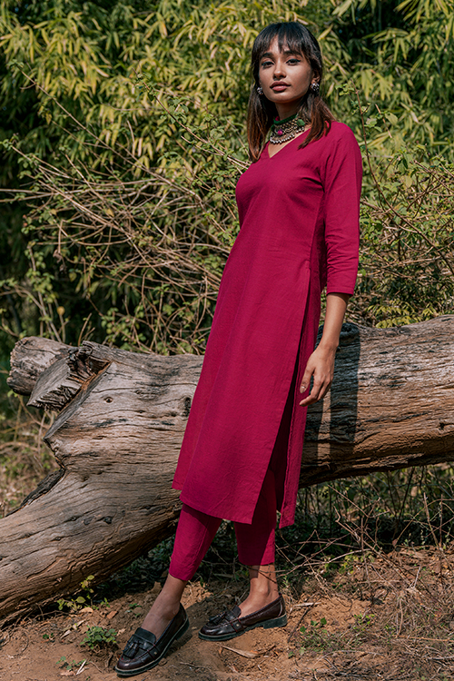 Okhai 'Endless' Pure Cotton Kurta Pant Set