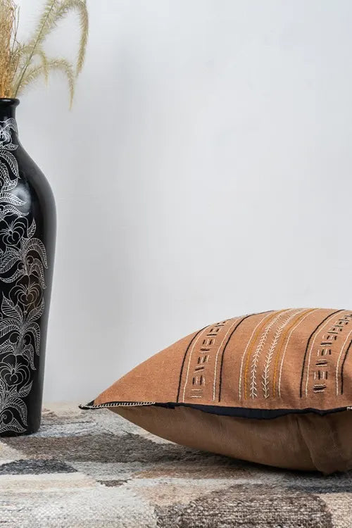 Craftroots Earthtone Handcrafted Heritage Cushion Cover