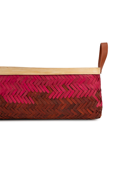Greenkraftblush Handcrafted Bamboo Tray - Set Of 2
