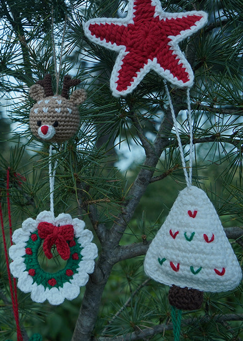 Himalayan Blooms Complete Handmade Christmas Ornament Set of 14 |