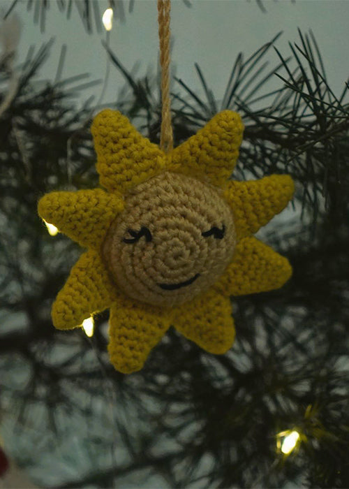 Himalayan Blooms Handmade Crochet Christmas Ornaments Set of 4