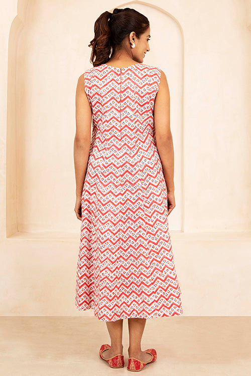 Shuddhi White Sleeveless Dress