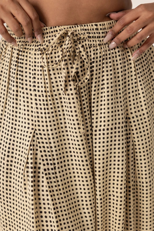 Dharan "Black Grid Pants"