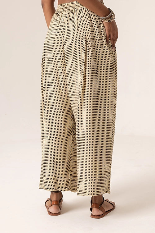 Dharan "Black Grid Pants"