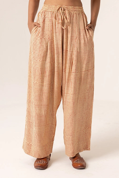 Dharan "Red Grid Pants"