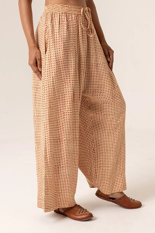 Dharan "Red Grid Pants"